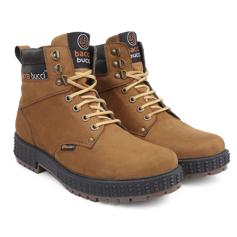 Bacca Bucci Brown Scott Boots for Men | Best Price UAE